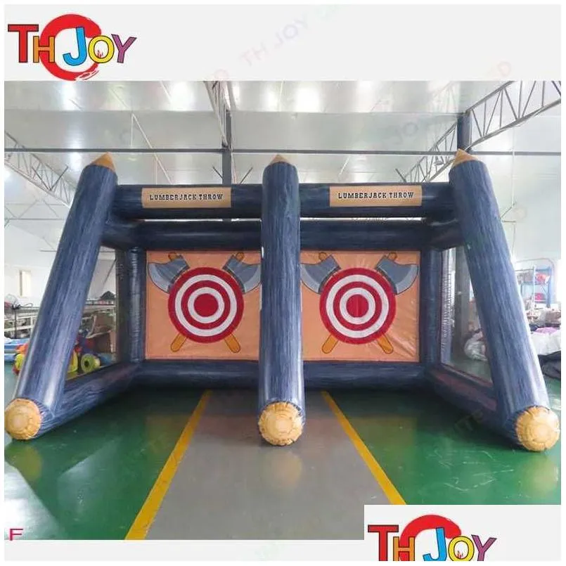 Advertising Inflatables Outdoor Games Activities Interactive Competition Inflatable Axe Throwing Carnival Sports Athletic Target Sho Otoga