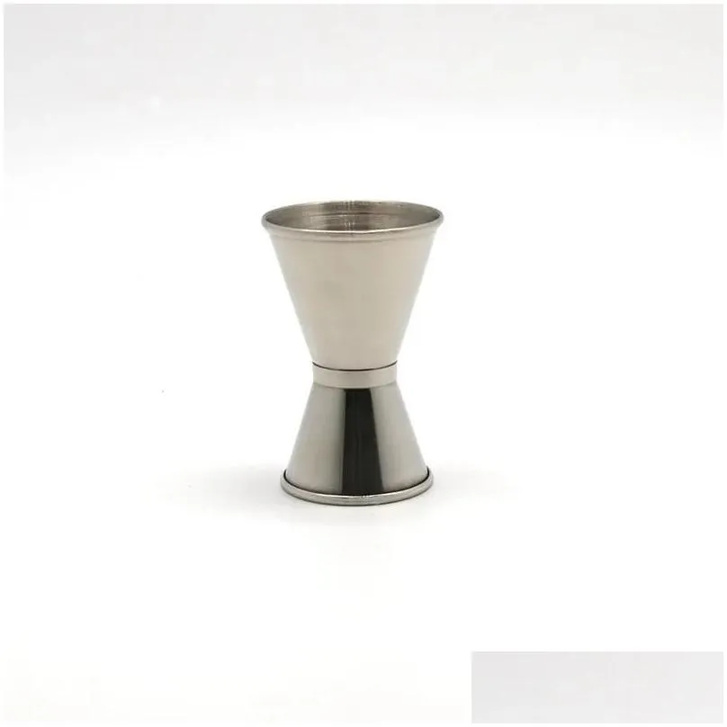 15/30ml stainless steel cocktail shaker measure cup dual s drink spirit measure jigger wine pourer bartender bar kitchen tool