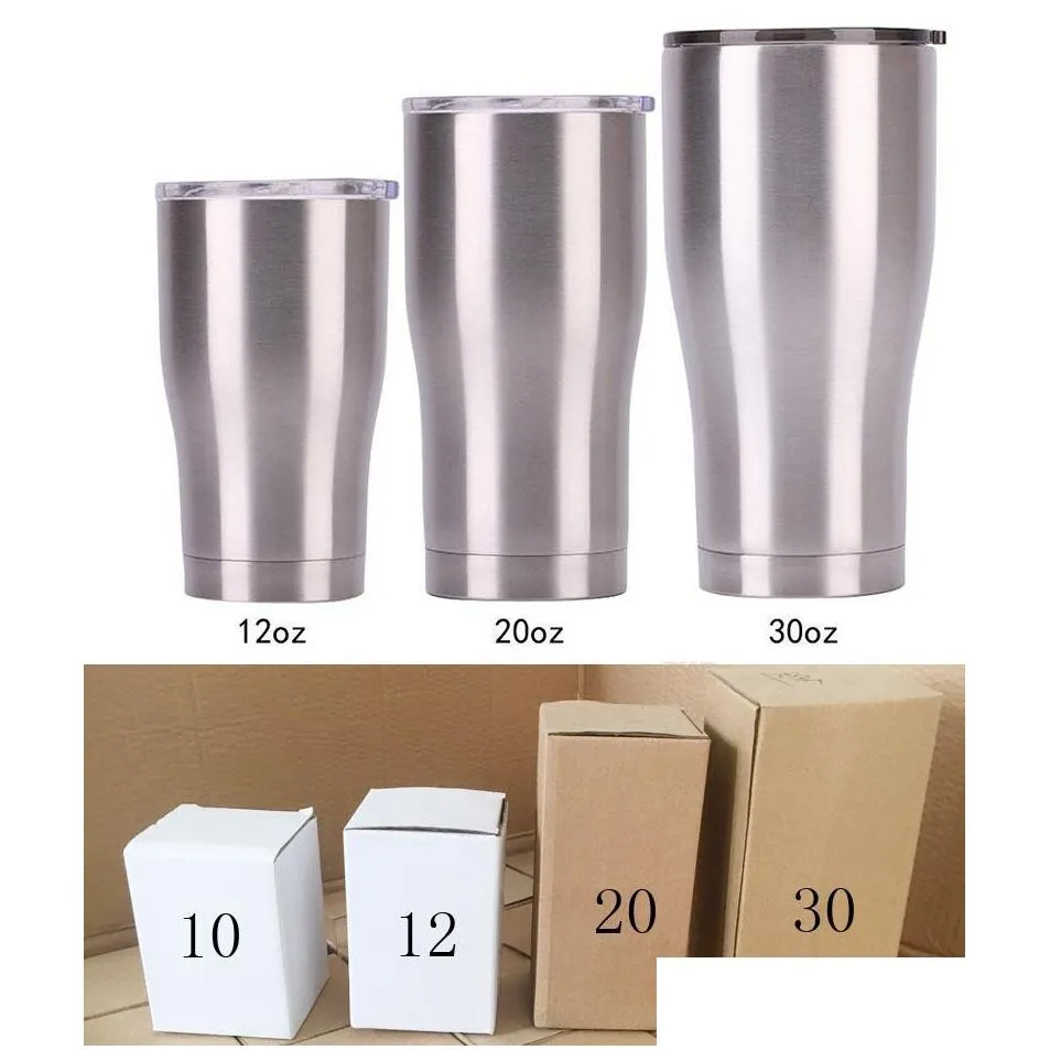 stainless steel tumbler 36oz 30oz 20oz 12oz 10oz insulated vacuum mug double wall with lid