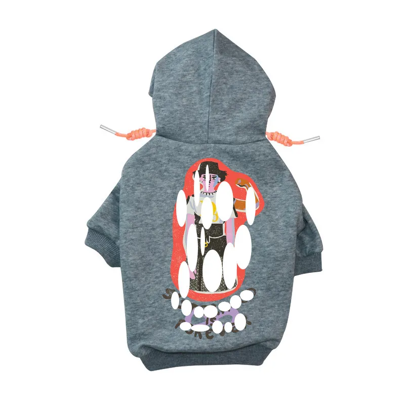 Dog Apparel Designer Clothes Brand Soft And Warm Dogs Hoodie Sweater With Classic Design Pattern Pet Winter Coat Cold Weather Jackets Otr5H