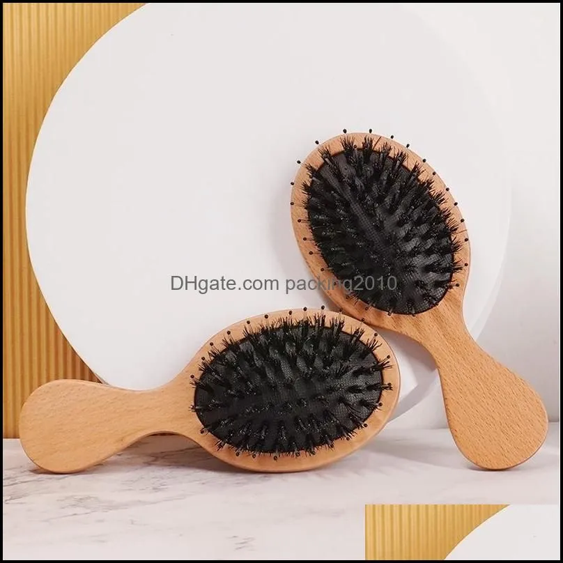 Disposable Comb Factory Air Cushion Mas Bristle Comb Wide Tooth Double Head Flat Pointed Tail Professional Hair Salon Styling Combs