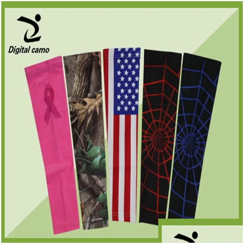 2020 for cancer ribbon arm sleeve baseball stitching royal sports arm sleeve basketball baseball football camo 138 colors