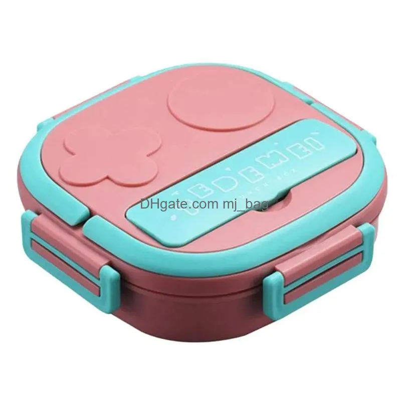 Dinnerware Lunch Container 2 Compartments Insulated Box Leakproof Snack Stainless Steel For Kids Toddler Girls Boys