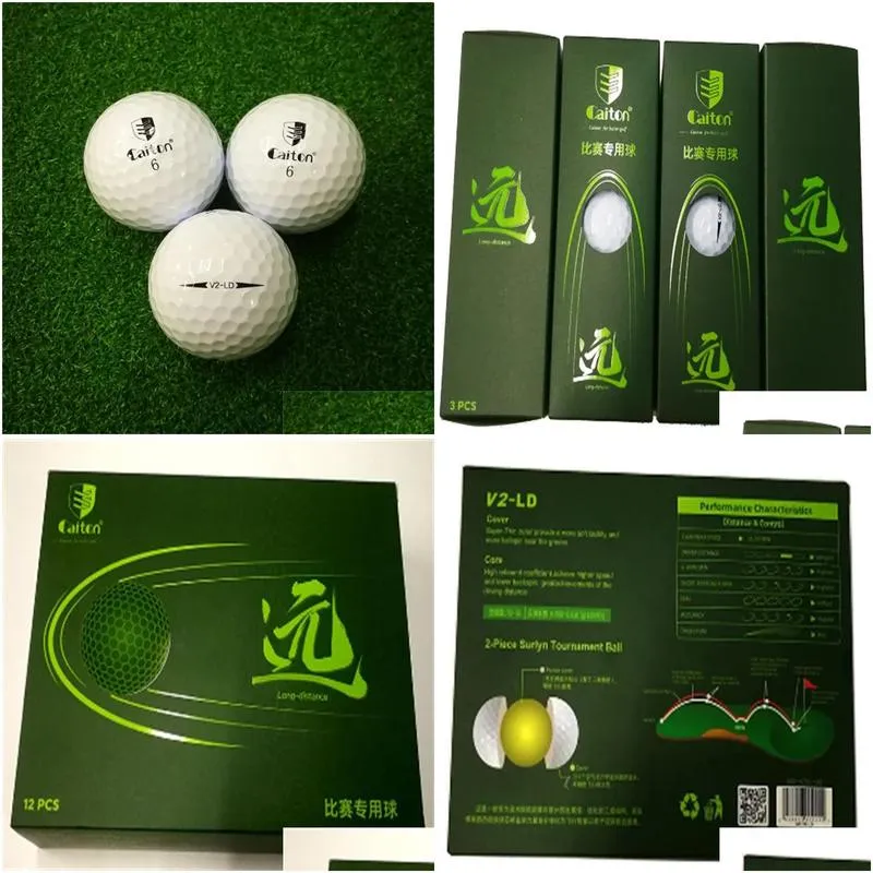 Caiton 12pcs/Set Double Layer, Competition Specific Golf Ball, Golf Accessories, Extreme Challenge Fly Further and More Accurate