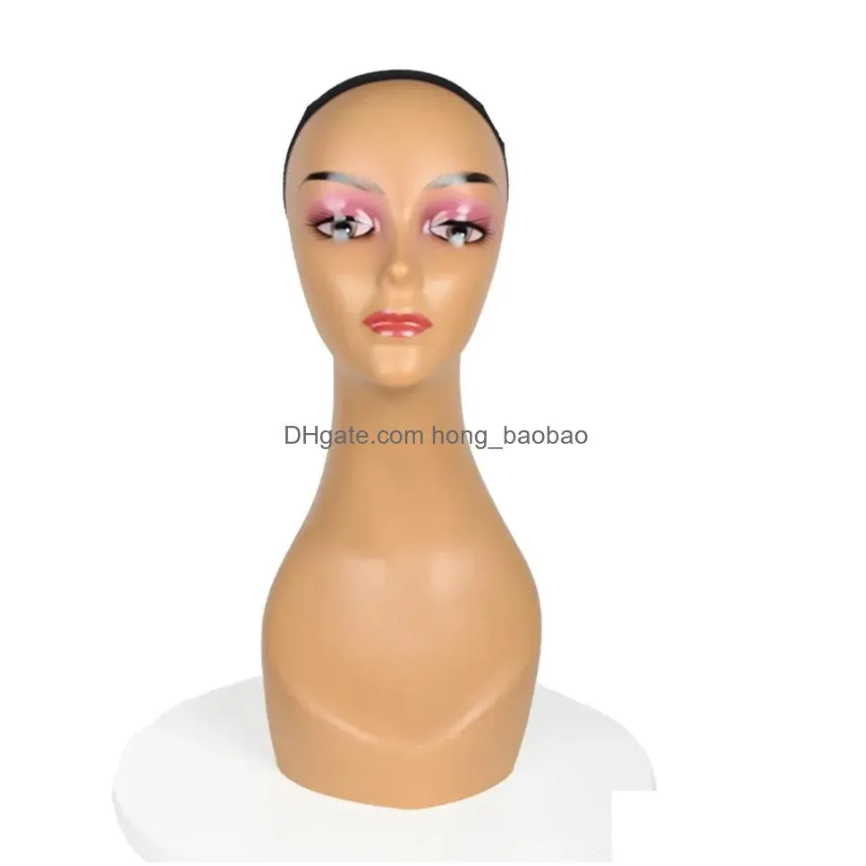 stands female mannequin head without shoulder display hat headband adult wigs for salon shop window display manikin dummy head stand