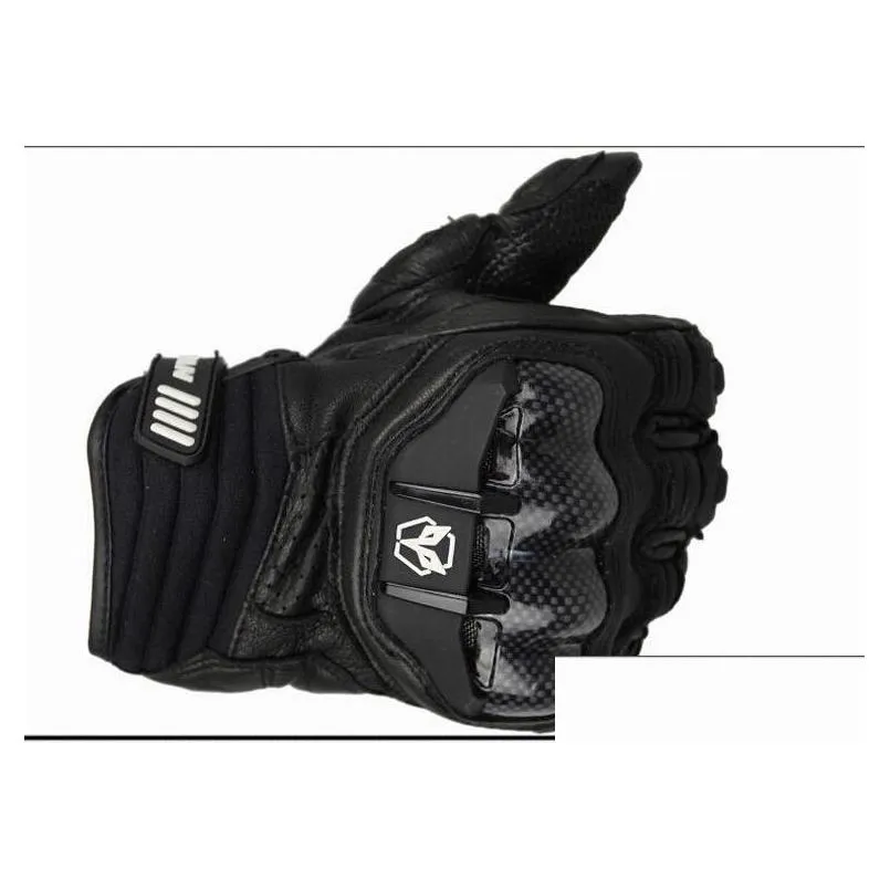 duhan motorcycle leather gloves male full finger gloves offroad racing gloves carbon fiber motorbike gloves drop resistance m l