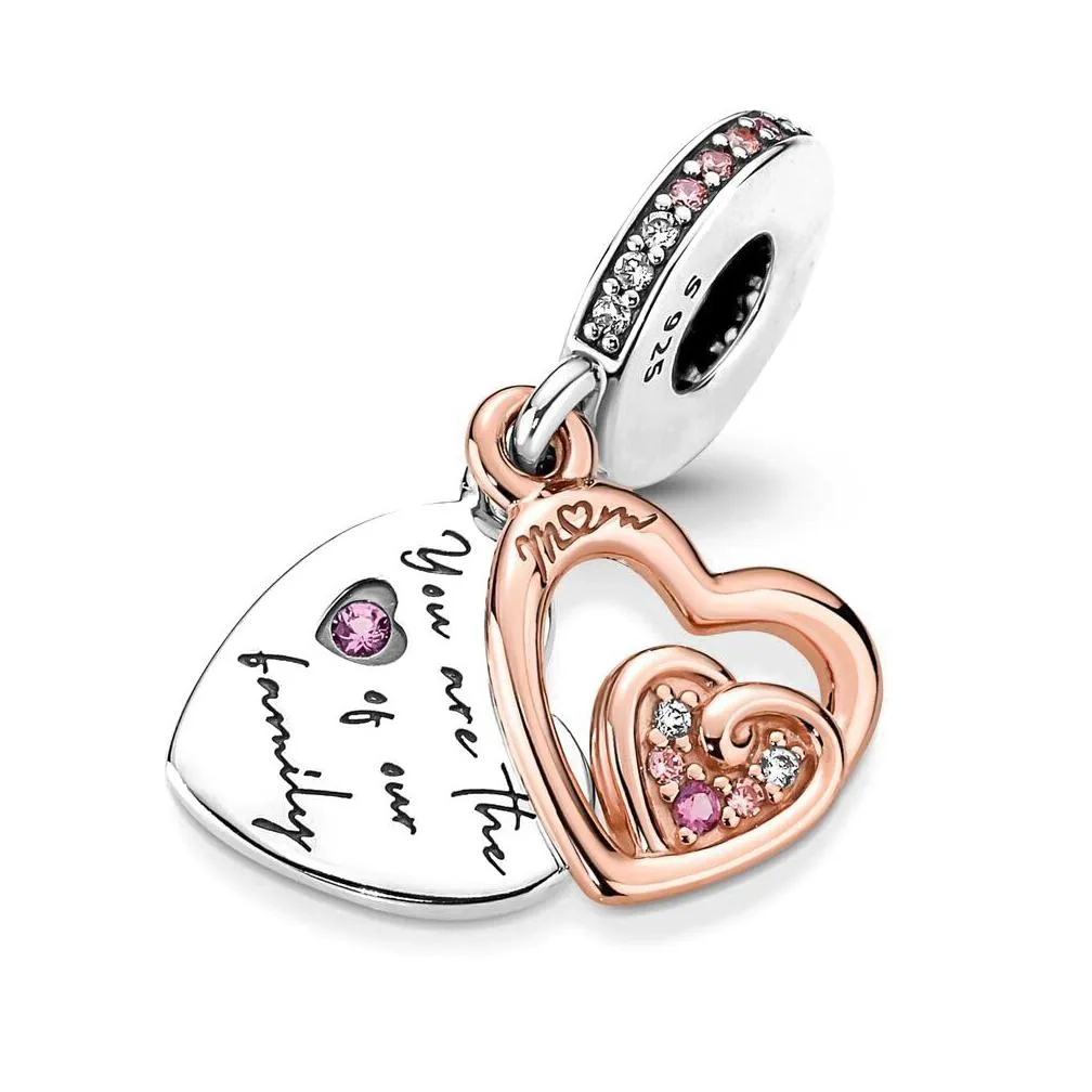 925 sterling silver dangle charm women beads high quality jewelry gift wholesale mother day mom heart lock pendant diy fine bead fit pandora bracelet