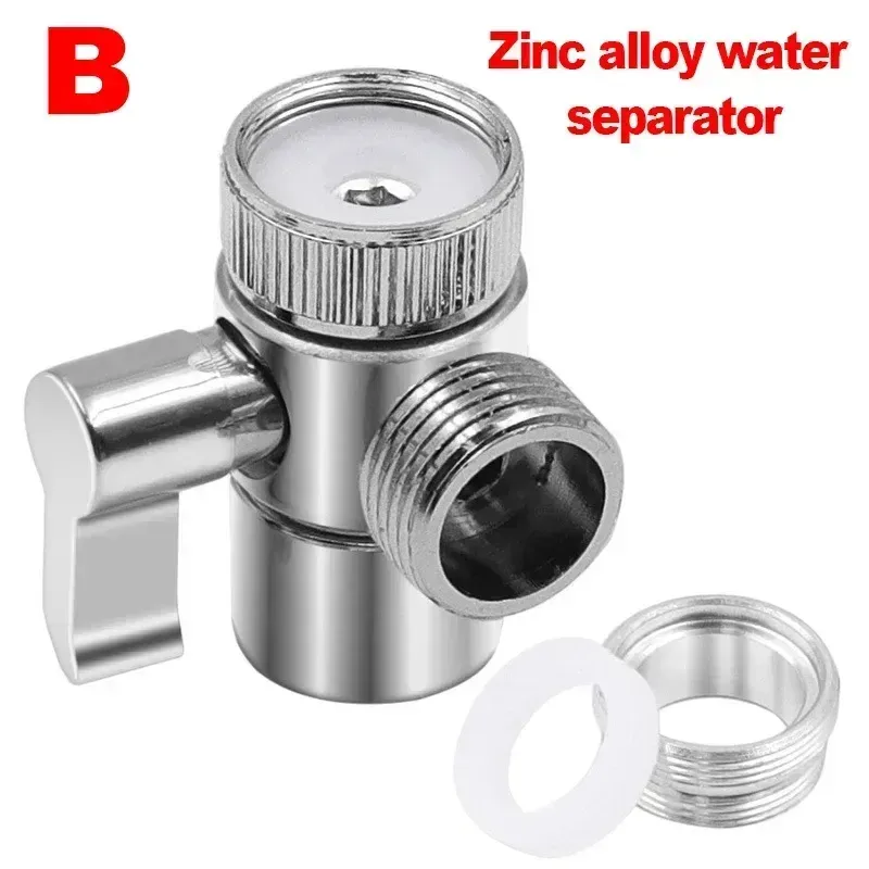 Kitchen Faucets Zinc Alloy Switch Faucet Adapter Sink Splitter Diverter Valve Water Tap Connector Toilet Bidet Shower Kichen