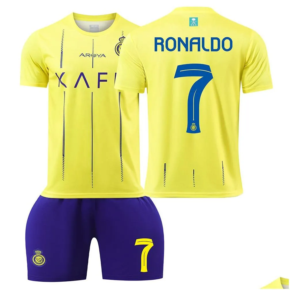 2324 Riyadh Victory Football uniform No. 7 Cristiano Ronaldo shirt 10 Mane adult children men`s and women`s suits