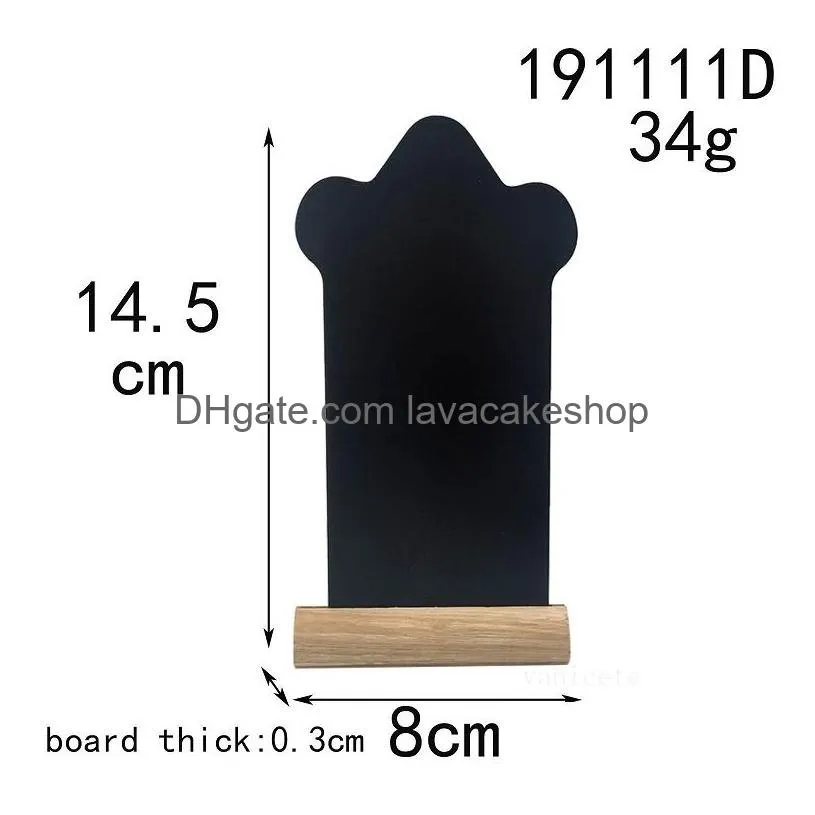party supplies easter tombstone double-sided blackboard ornaments wooden small blackboard european crafts home decoration t2i53379