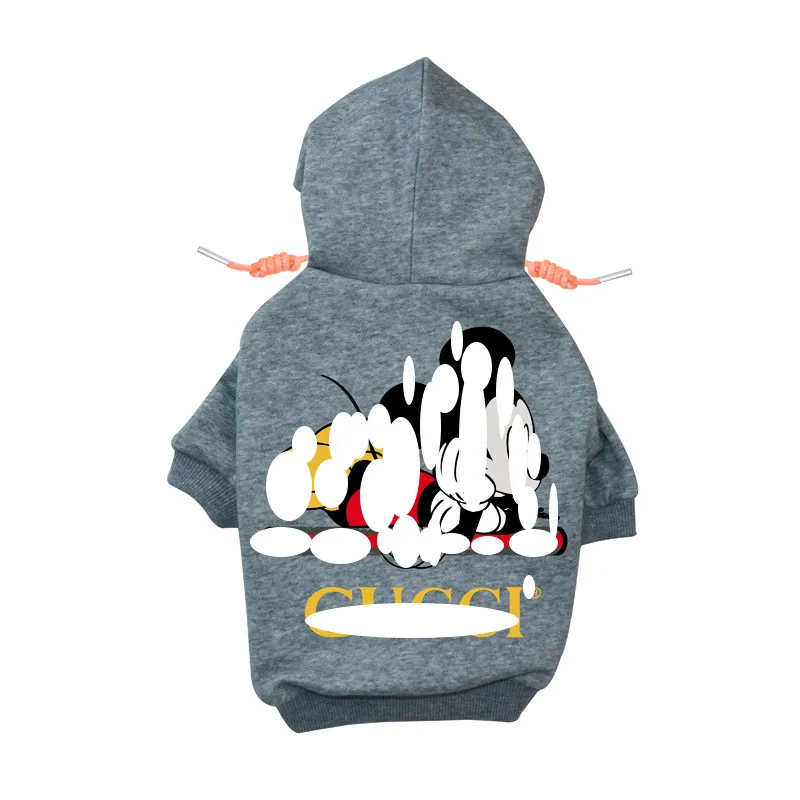 Dog Apparel Designer Clothes Brand Soft And Warm Dogs Hoodie Sweater With Classic Design Pattern Pet Winter Coat Cold Weather Jackets Ot90O