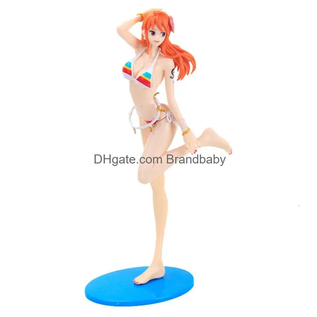 mascot costumes mascot costumes 34cm anime one piece nami grandline girls on vacation sexy girl pvc action figures hentai collectible model toys christmas