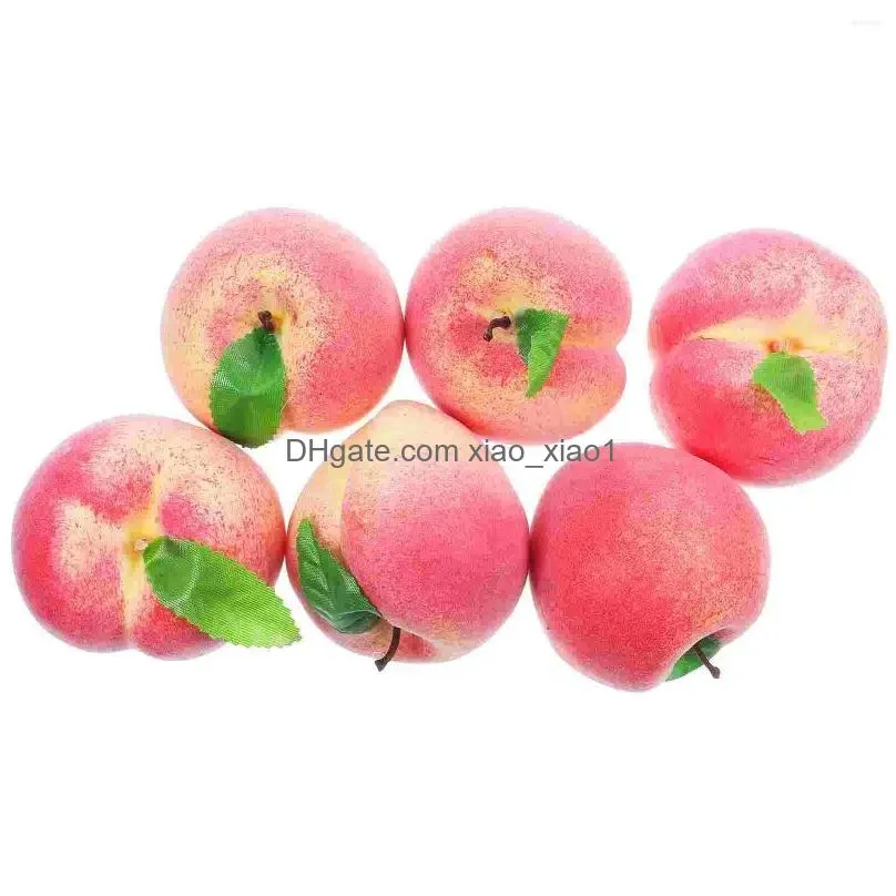 party decoration 6 pcs grape artificial fruit peach child candied fruits lifelike foam store prop