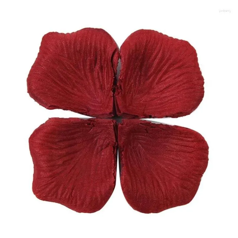 Decorative Flowers Silk Fabric Rose Flower Simulation Petals For Wedding Party Decor Fake Petal