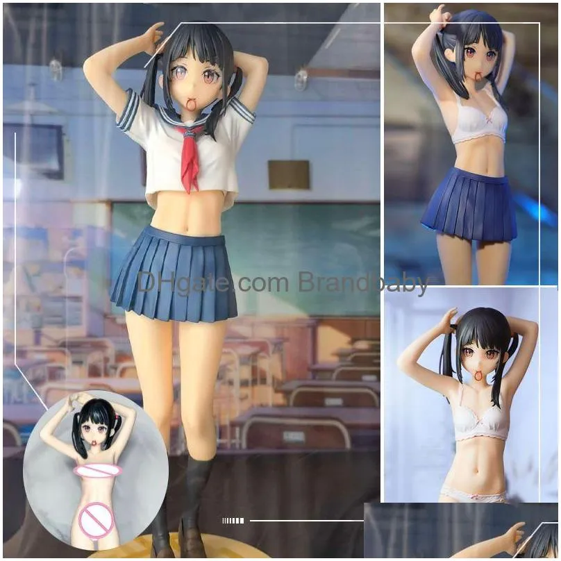 anime manga 28cm kantoku anime figure sailor fuku no mannaka cute girl pvc action figure toy adults collection model doll gifts
