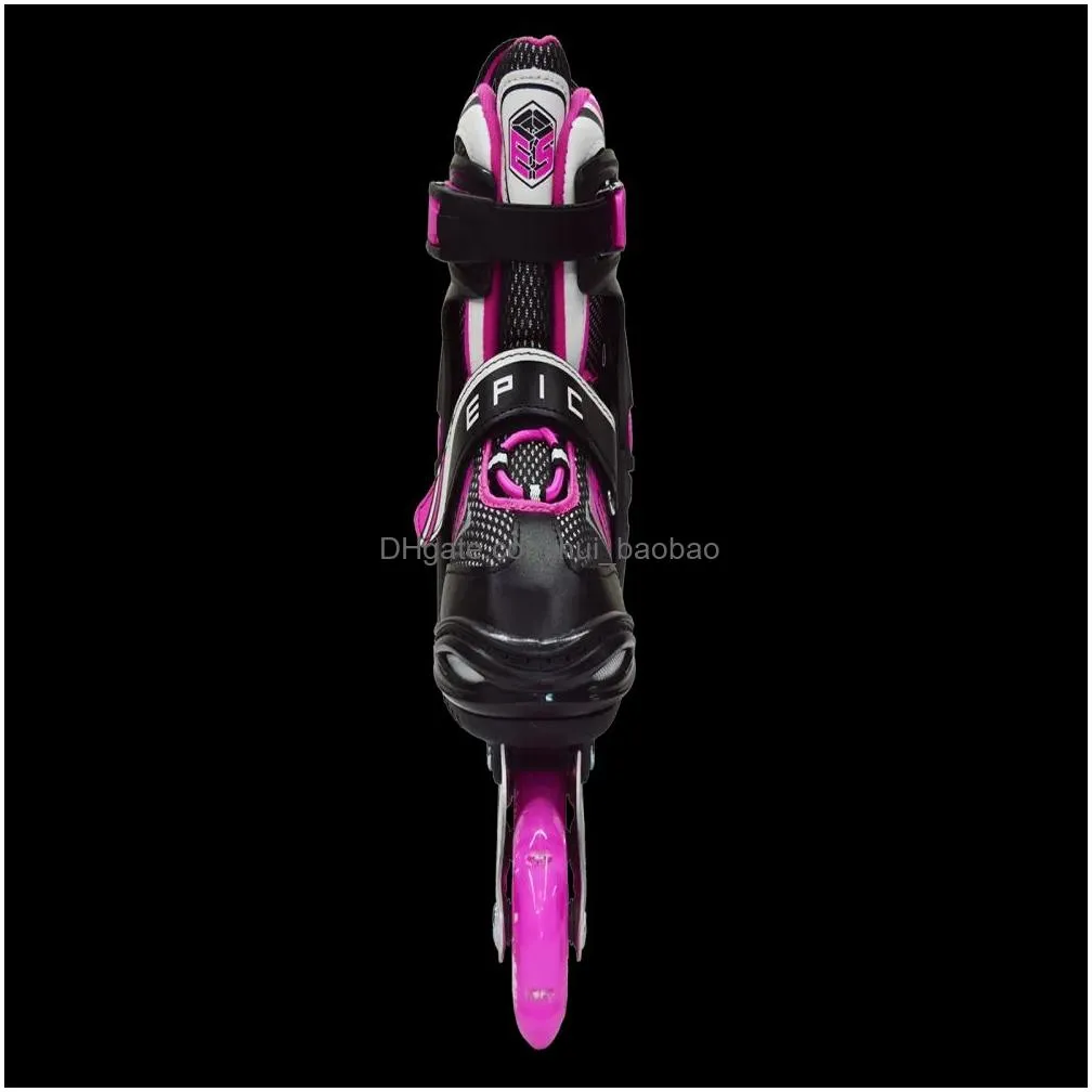 inline roller skates epic fury adjustable w led light up wheels drop delivery sports outdoors action skating dhazc