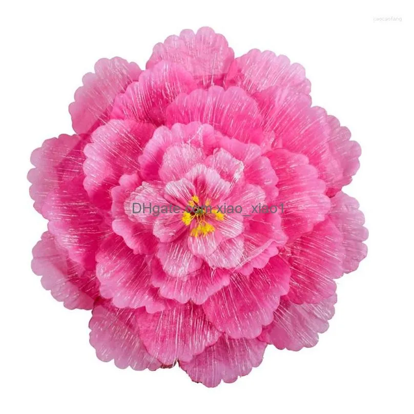 decorative flowers umbrella large dance evening handflower props peony stage performancegames opening ceremony