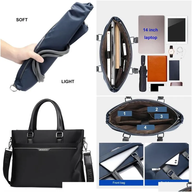 Backpack New Briefcase Bag Men Handbag High Quality Business Famous Brand Shoulder Messenger Bags Office 14 inch Laptop Bag