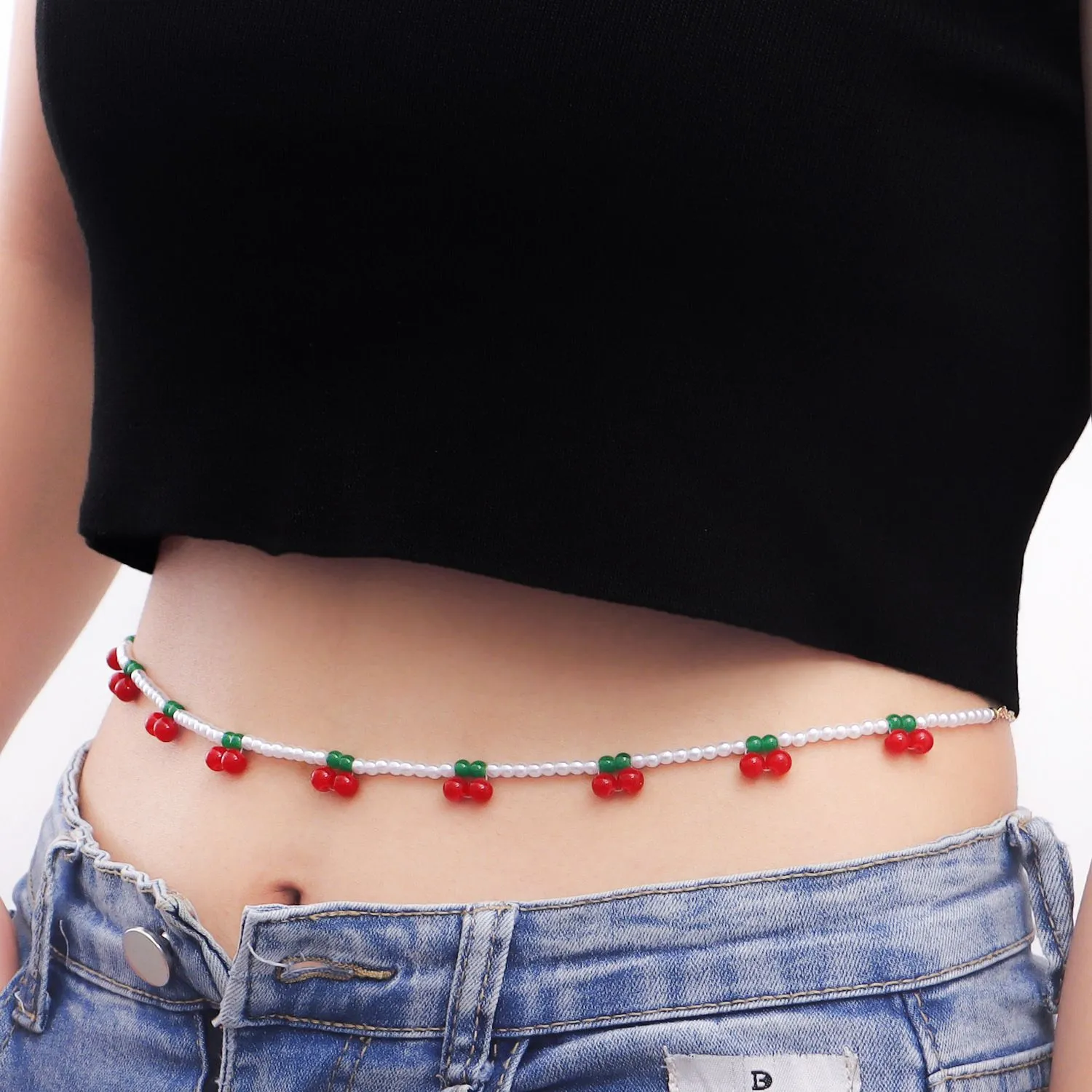 Cherry Body Chain for Bra Bikini Cute Body Jewelry for Wedding  Accessories 2268