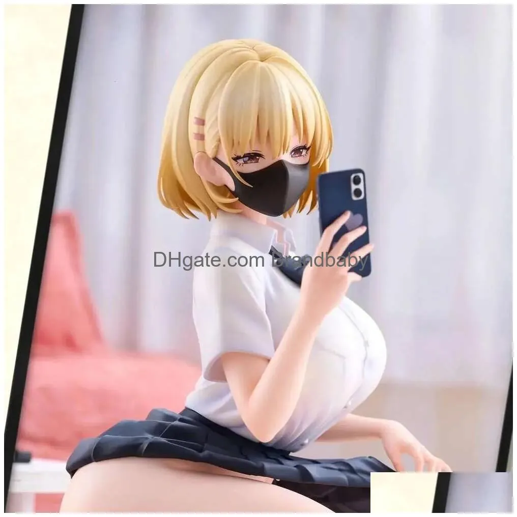 finger toys 15cm nsfw lovely project himeko cute sexy girl anime pvc action figure adult hentai collectible model doll toys gift