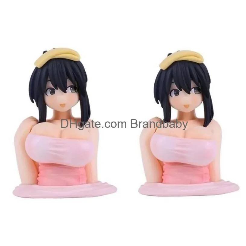 decompression toy sexy anime shaking boobs console dashboard interior accessory girls boys adult figure collection model doll