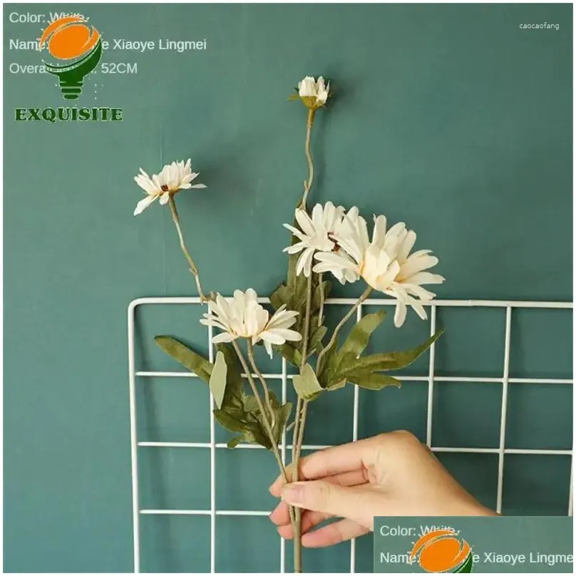 Decorative Flowers Chrysanthemum Artificial Flower Wedding Party Home Decoration Hand Holding Excellent Gift