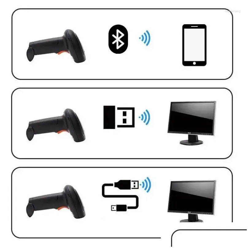 Series Wireless Code Scanning Gun Support Fast Recognition QR For Supermarket Store Cashier/Express Delivery