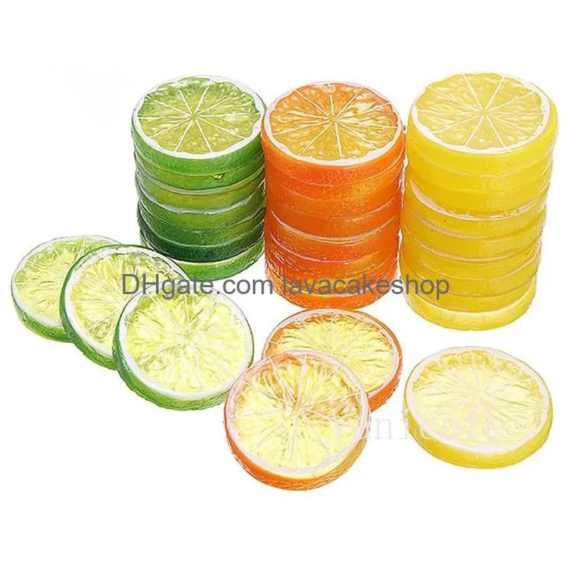 artificial plastic lemons lifelike lemon decor fake fruit for wedding, photography prop, party display t9i001820