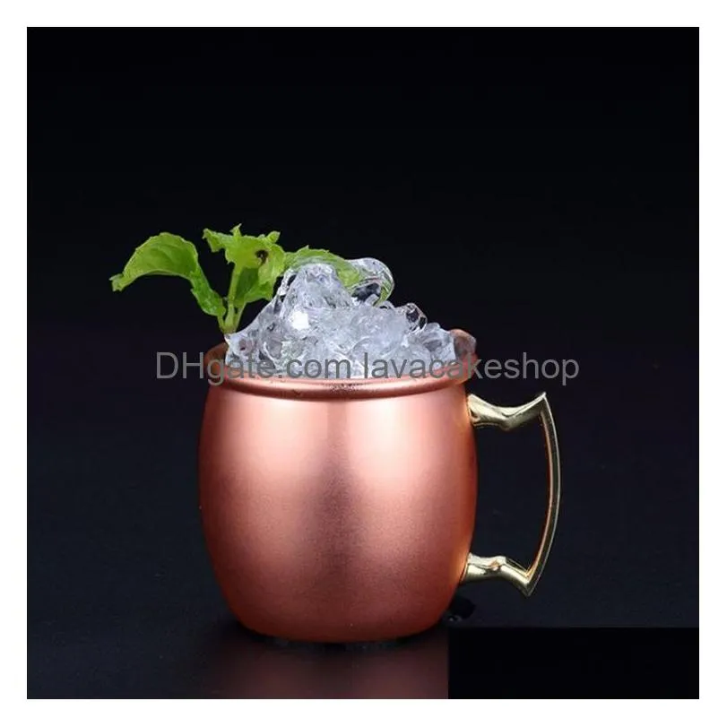 fashion moscow mini glass 98ml stainless steel cocktail cup moscow mule cup wine glasses beer ancients copper cup t2i5054-1