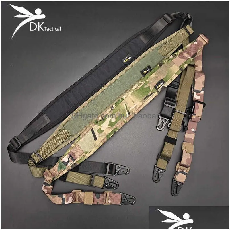 protection rock protection outdoor rifle sling strap removable modular 2 point /1 point sling padded tactical crossbody strap airsoft