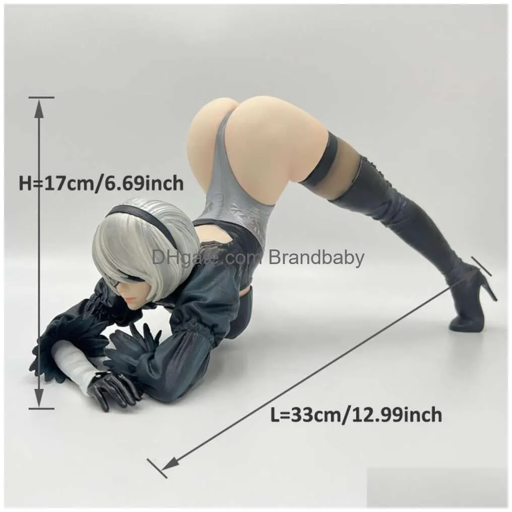 finger toys 16cm nier:automata sexy anime girl figure yorha no.2 type b action figure nier yorha 2b figure adult collectible model doll