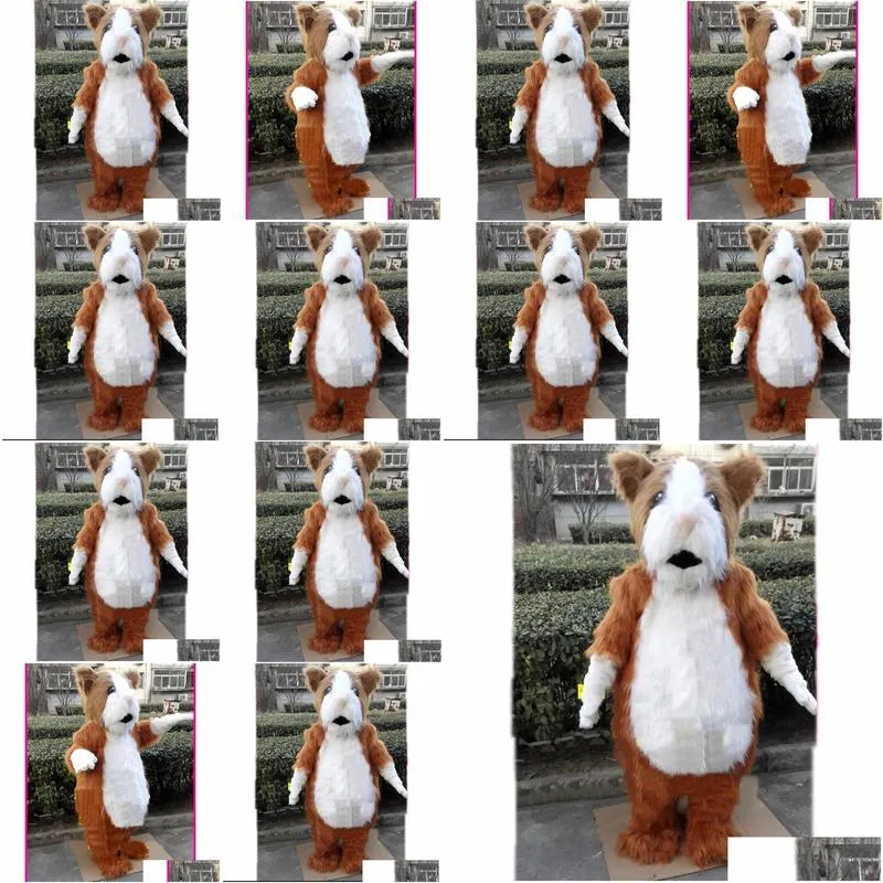 2024 Hot Sales Cute Hamsters Mascot Costume Carnival Party Stage Performance Fancy Dress for Men Women Halloween Costume