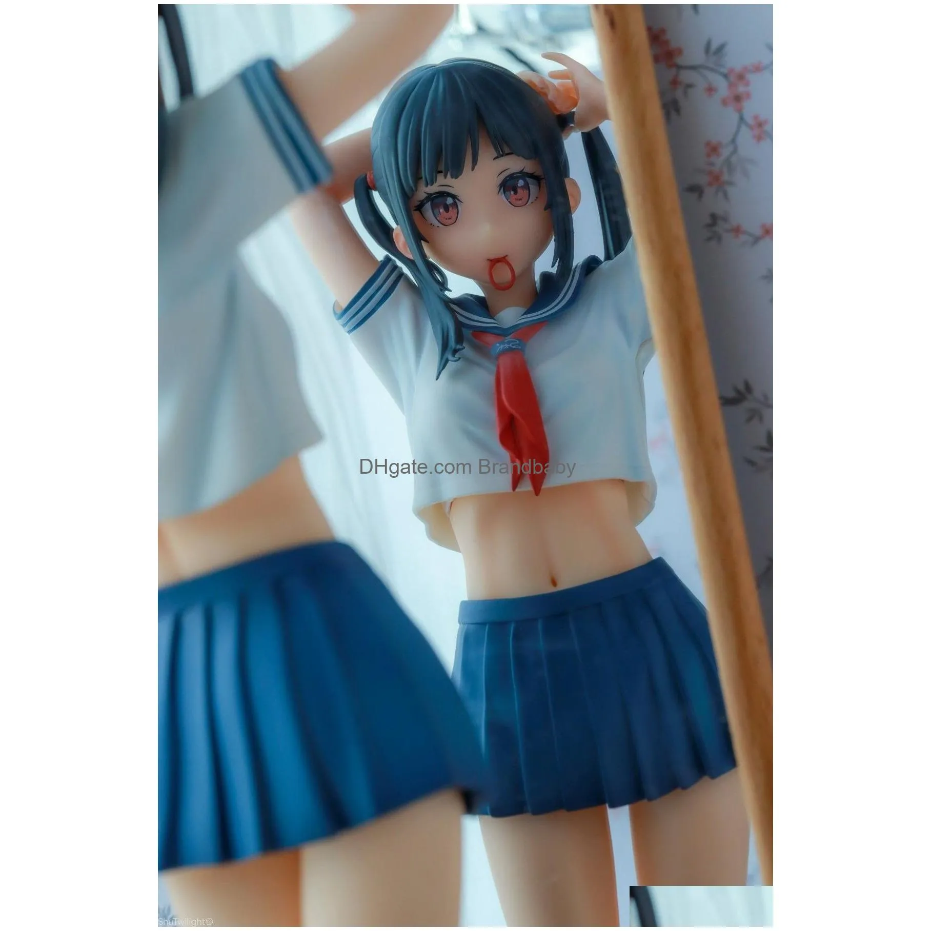 anime manga 28cm kantoku anime figure sailor fuku no mannaka cute girl pvc action figure toy adults collection model doll gifts