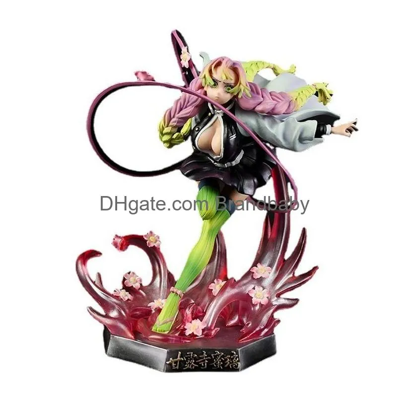 novelty games anime demon slayer kanroji mitsuri kawaii figure room decoration beautiful girl battle form sexy figure collection