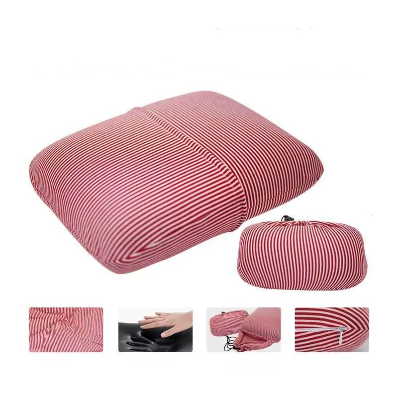 Cushion/Decorative Pillow Portable Office Nap Cushions Slow Rebound Memory Foam Outdoor Camping Travel Airplane Sleeping Pillows