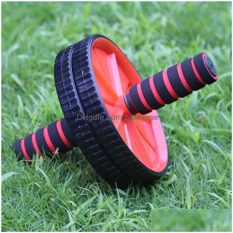 2017 fashion ab roller wheel for abdominal exercise home fitness equipment double wheel roller 3 colour 287s1161461