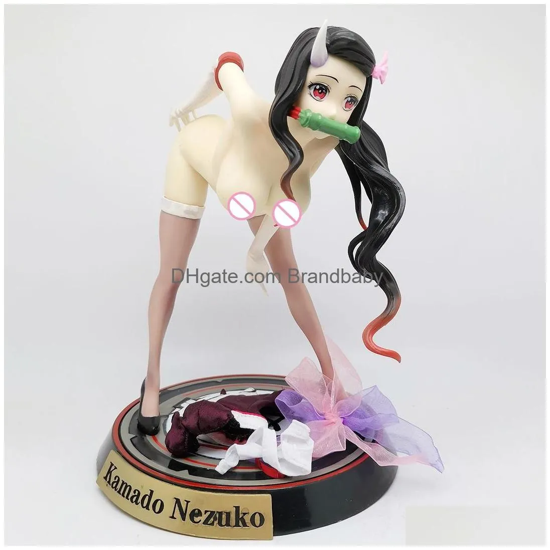 decompression toy 23cm demon slayer kamado nezuko figure anime blade of demon destruction pvc action figure toy statue adult collection