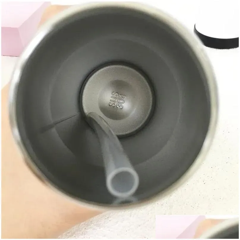Party Favor Ups 12Oz Baby Bottle Diy Sublimation Top Straight Tumbler Kids Milk Cup Stainless Steel Vacuum Cups For Year Gifts Drop Otvnl