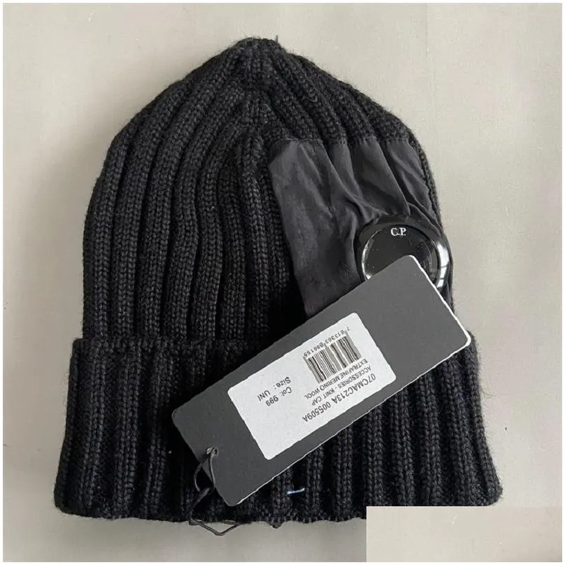 extra fine merino wool utility hats one lens logo men beanies outdoor knitted warm women skull caps black