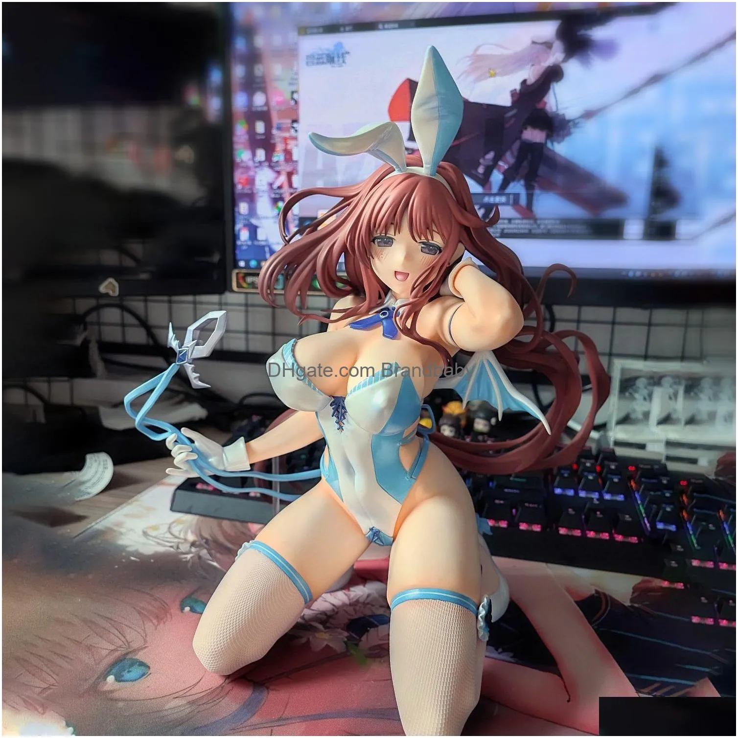 cartoon figures 28cm native maria onee-chan sexy cute nude bunny girl model anime action hentai figure adult collection toys doll