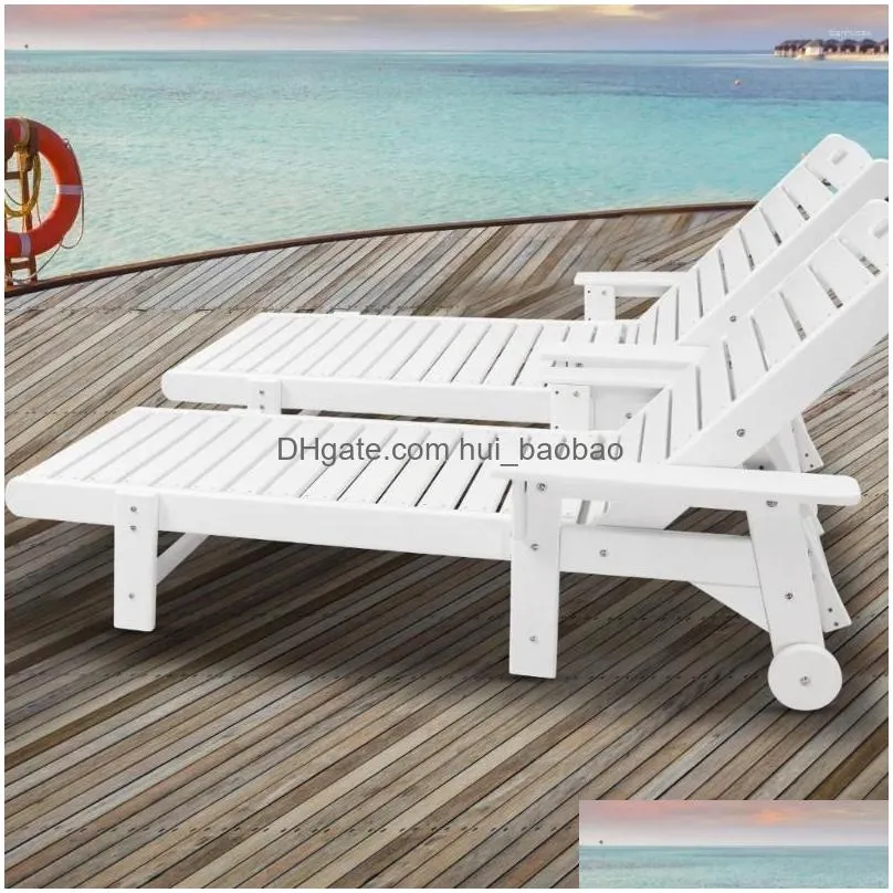 camp furniture outdoor patio chaise lounger solid leisure folding lying bed indoor long chair sun loungers white
