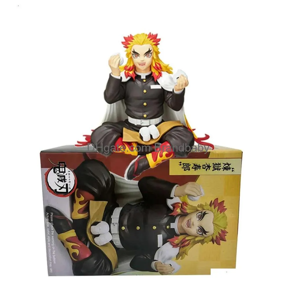 finger toys 30cm shinazugawa sanemi demon slayer anime figure douma kimetsu no yaiba action figure kokushibou/daki/gyuutarou figure doll