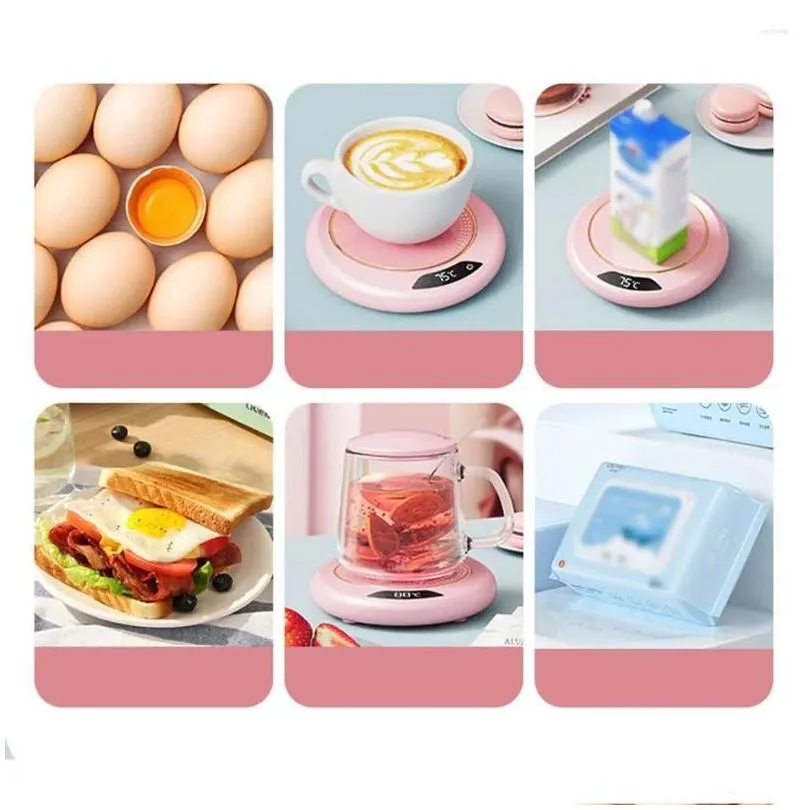 Table Mats USB Coffee Mug Warmer Electric Smart Cup 3Gear Temperature Settings Convenient And Efficient Beverage