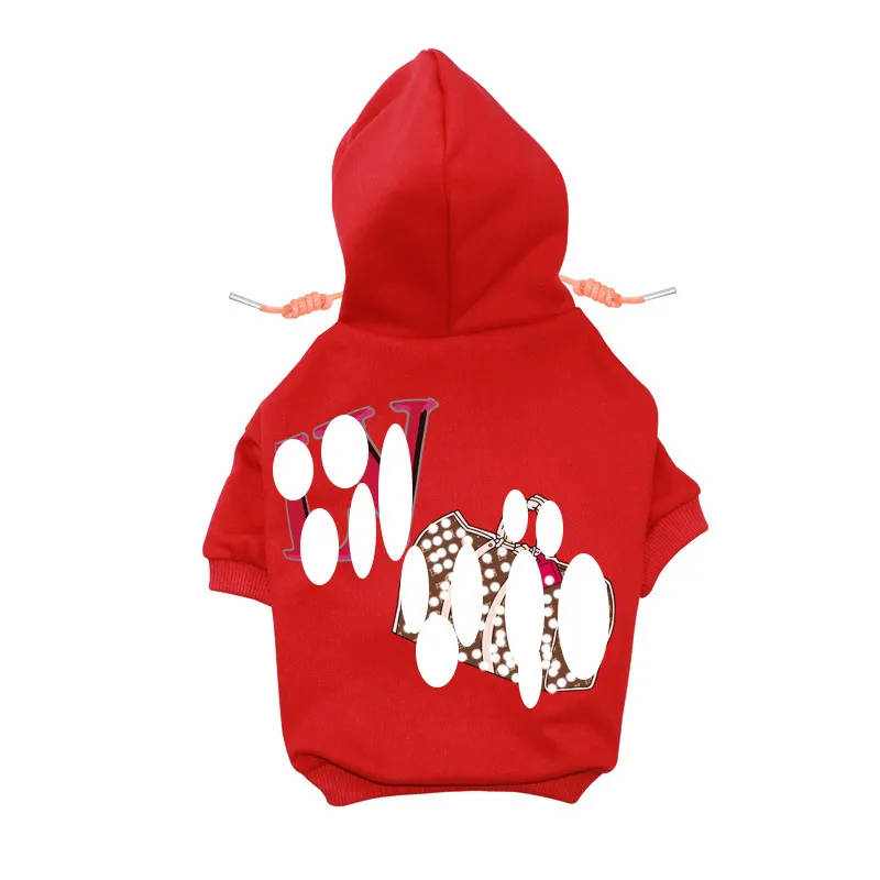 Dog Apparel Designer Clothes Brand Soft And Warm Dogs Hoodie Sweater With Classic Design Pattern Pet Winter Coat Cold Weather Jackets Otgpd