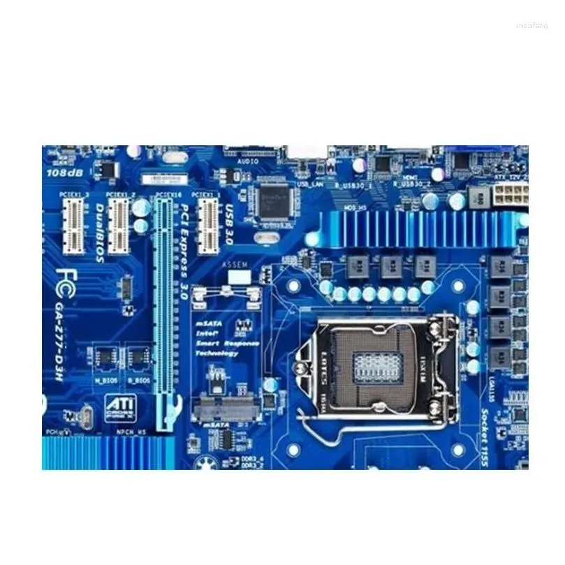 Motherboards For GA-Z77-D3H Z77-D3H Motherboard LGA 1155 DDR3 Intel Z77 P8Z77 Desktop Mainboard SATA II PCI-E X16 Used