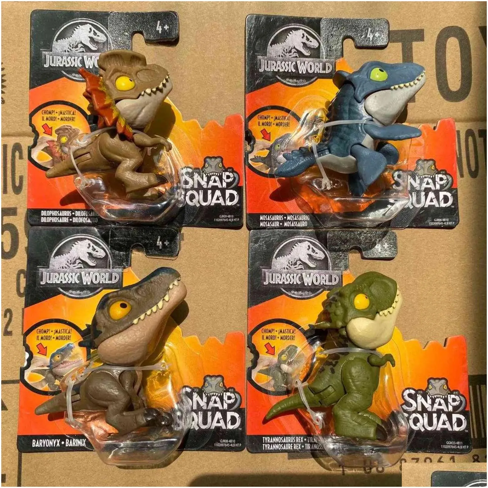 jurassic world dinosaur toys mini collectible snap squad fingers dinosaur action figure toy movable joint for kids gifts ggn26 x1106