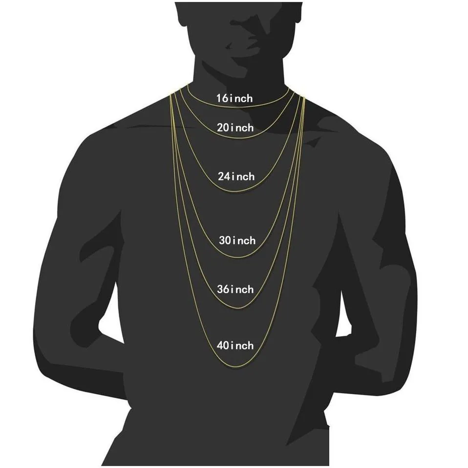 mens diamond iced out tennis gold chain necklaces fashion hip hop jewelry moissanite chain necklace 3mm 4mm 5mm