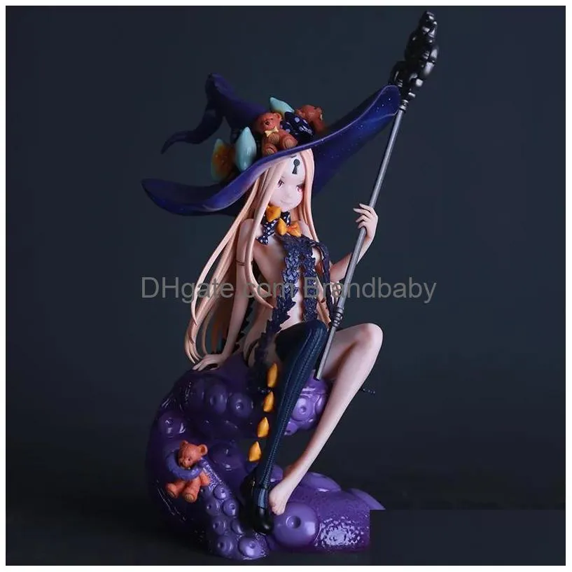 anime manga 22cm japanese girl fate grand order anime figures abigail williams pvc action figure toy adults collection model doll