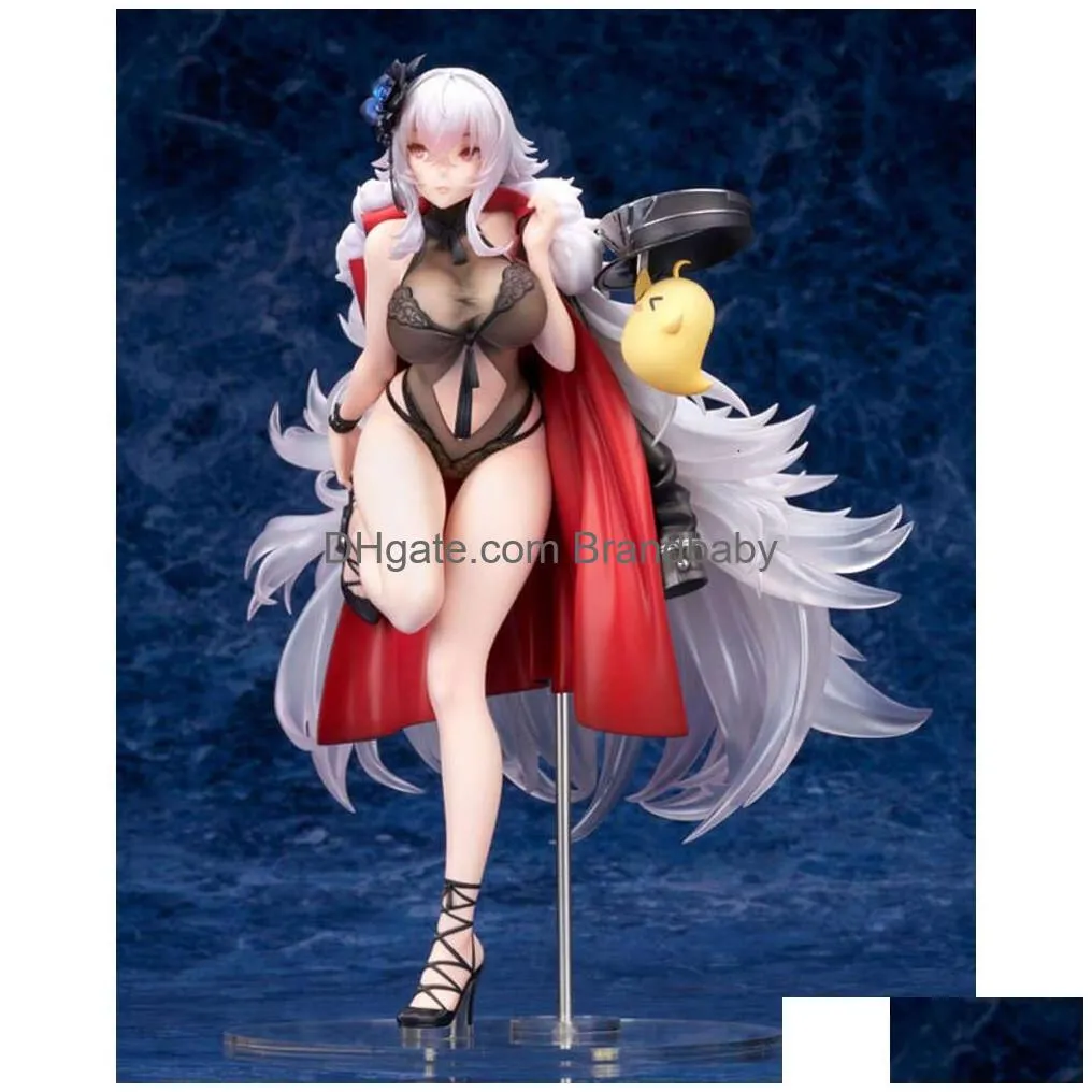 finger toys 25cm alter azur lane graf zeppelin anime girl figure graf zeppelin beachside urd action figure adult collectible model doll