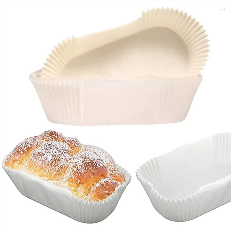 Bakeware Tools 120 Pack Greaseproof Loaf Tin Liners Straight Edge Baking Parchment Paper Non Stick Cake Pans Liner